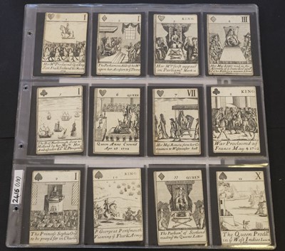Lot 453 - Fullwood (Samuel, publisher). Queen Anne's Cards, [London], circa 1705