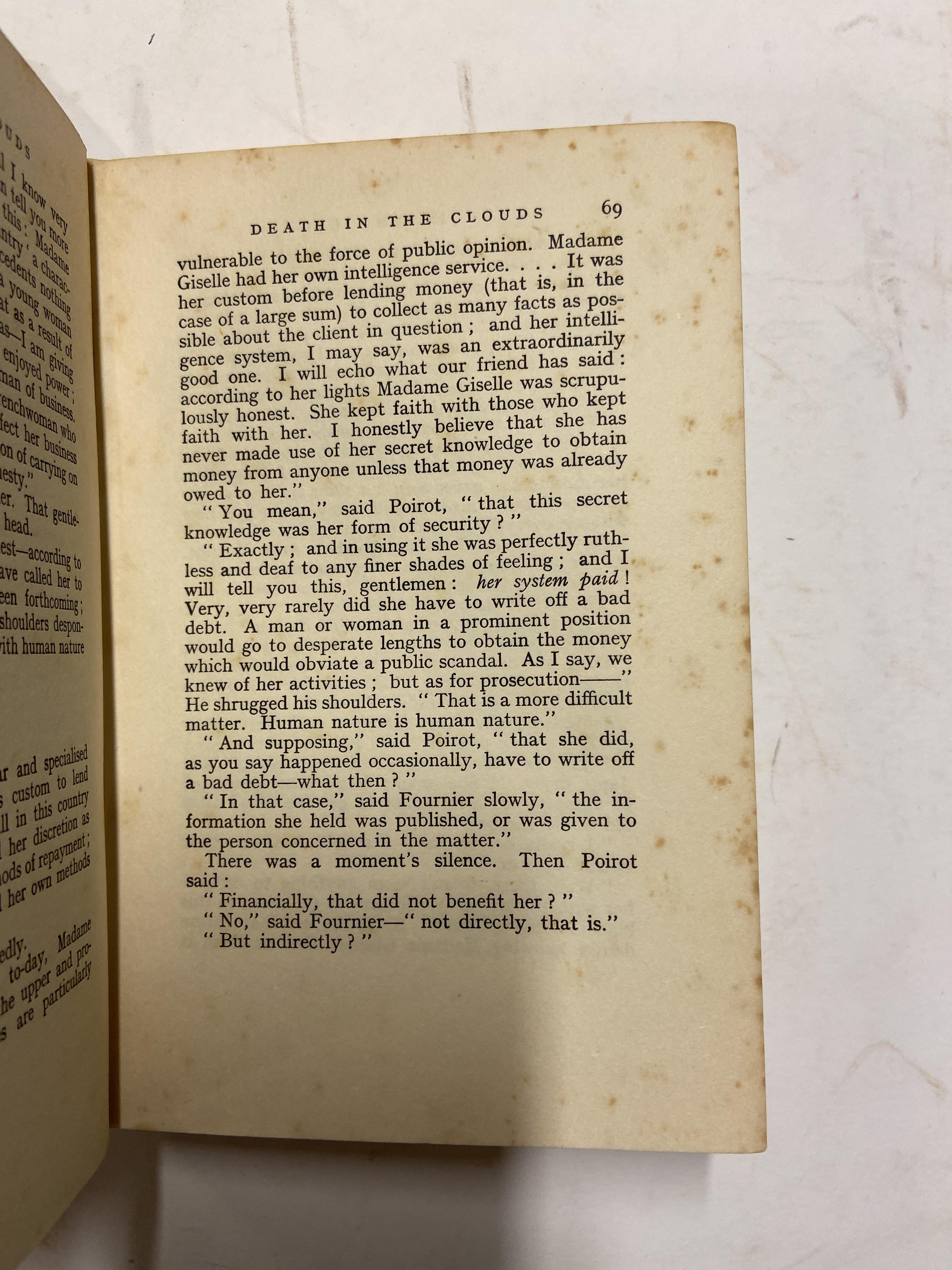 Lot 599 - Christie (Agatha). Death in the Clouds, 1935