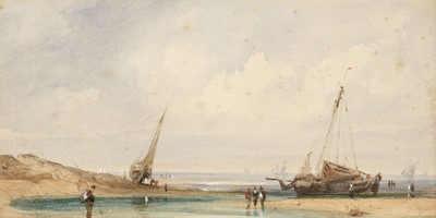 Lot 305 - Hardy (Thomas, Bush 1842-1897). Boats off the Jetty