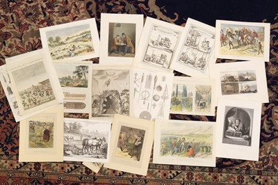 Lot 195 - Prints & Engravings. A collection of approximately 575 prints, mostly 19th century