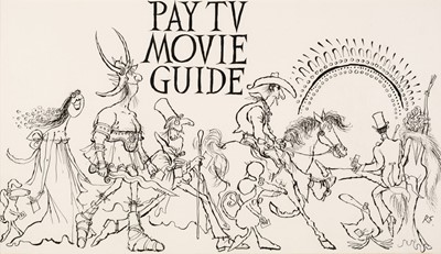 Lot 518 - Searle (Ronald, 1920-2011). Pay TV Movie Guide, 1984