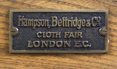 Lot 477 - Standing Press. A handsome beech standing press by Hampson Bettridge