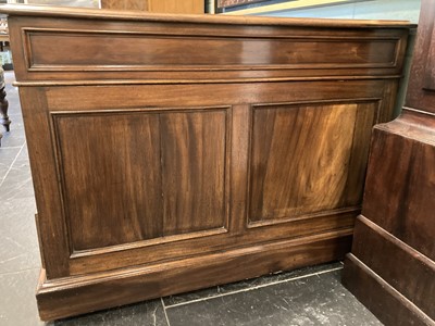 Lot 127 - Partners Desk. A Victorian mahogany partners desk