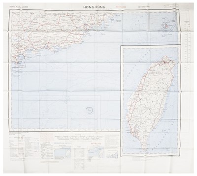 Lot 80 - RAF Maps. WWII and later silk "escape" maps