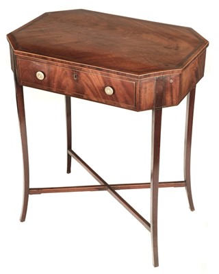 Lot 97 - Tables. An early 19th century mahogany side table plus an occasional table