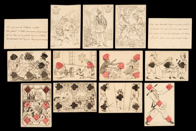 Lot 448 - Athalin (Baron Louis). Transformation cards, [Paris, France, 1815]