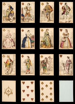 Lot 450 - Costume playing cards. Cartes Parisiennes, Paris, France: O. Gibert, circa 1850