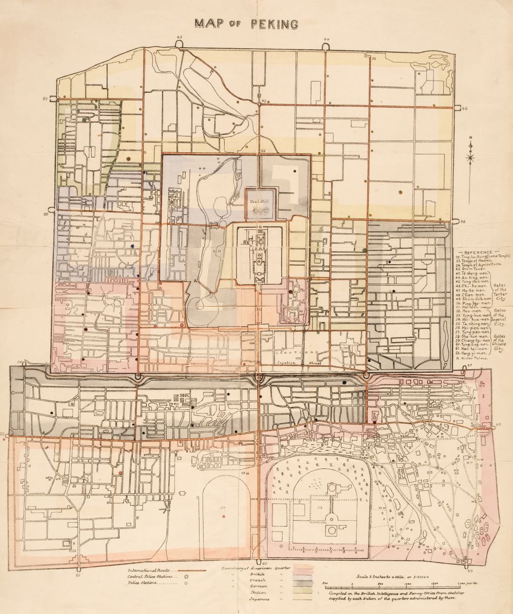Lot 87 - China. Map of Peking, Compiled in the British