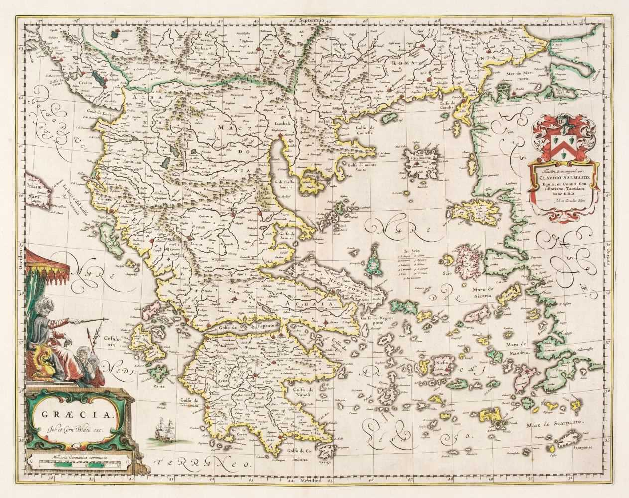 Lot 133 - Greece. Blaeu (johannes), Six Maps Of Greece,