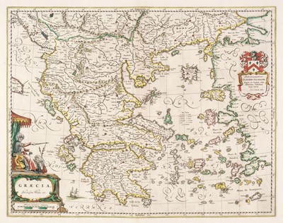 Lot 133 - Greece. Blaeu (Johannes), Six maps of Greece, Amsterdam, circa 1650