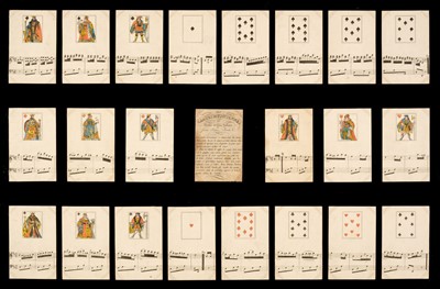 Lot 456 - Musical playing cards. Les Cartes Musiciennes ..., [Vienna, Austria: Jeremias Bermann], circa 1830