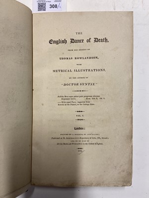Lot 308 - Rowlandson (Thomas, illustrated). English Dance of Death, 2 volumes, 1815-16