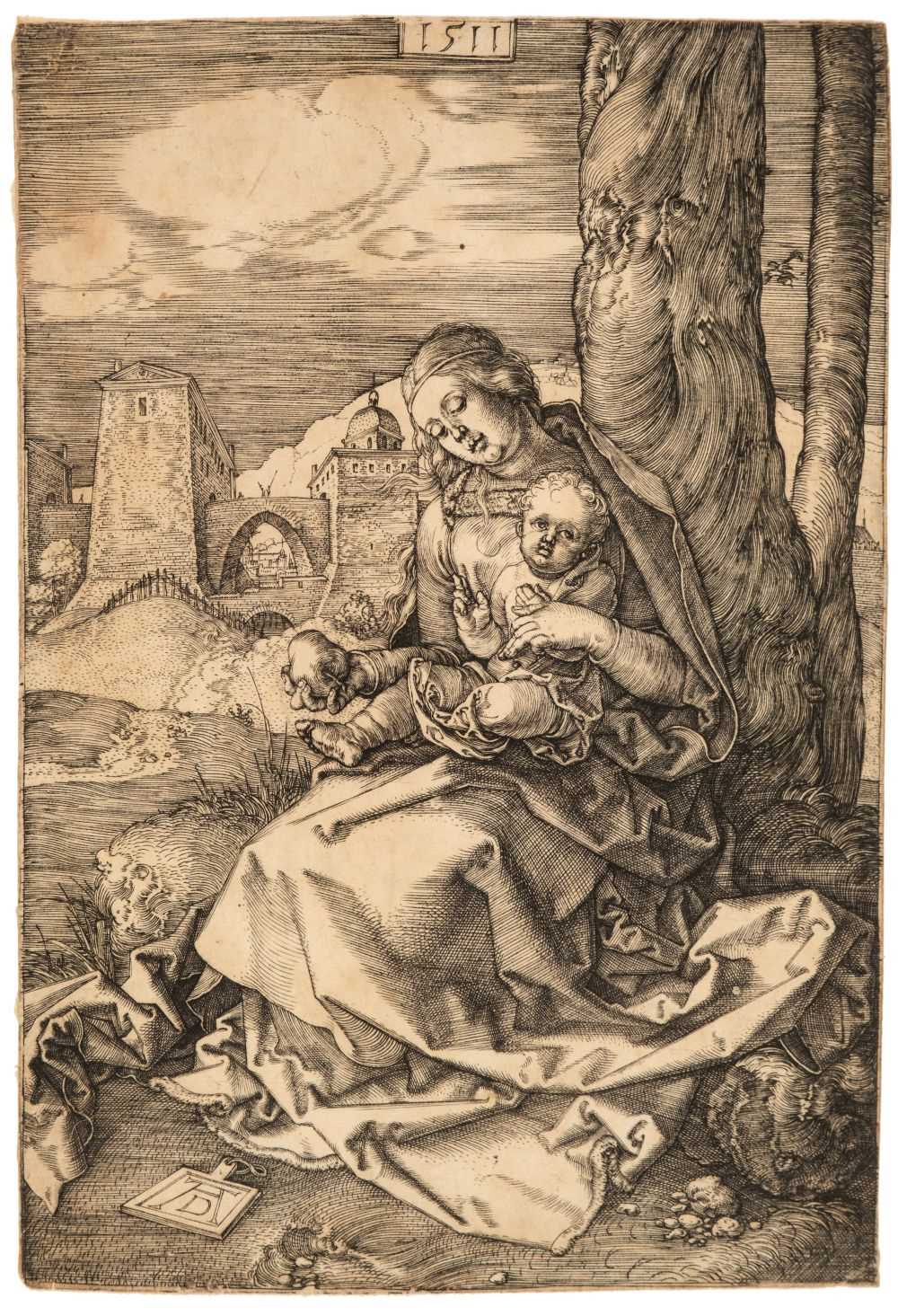 Lot 197 - Dürer (Albrecht, 1471-1528), The Virgin and Child with the Pear, 1511, engraving, Meder b