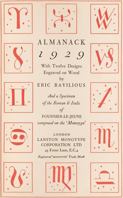 Lot 678 - Ravilious (Eric). Almanack, 1929