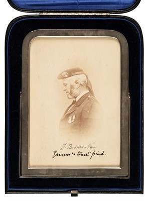 Lot 208 - Victoria (1819-1901). Vignetted cabinet card portrait of John Brown in profile, c. 1870s