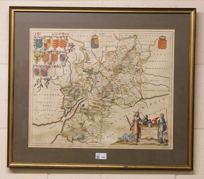 Lot 104 - Gloucestershire. Blaeu (Johannes). Glocestria Ducatus vulgo Glocestershire, circa 1648