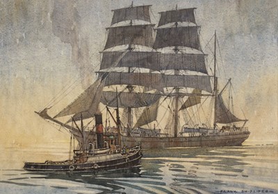 Lot 200 - Shipsides (Frank, 1908-2005). "Dusk", watercolour on paper and other watercolours