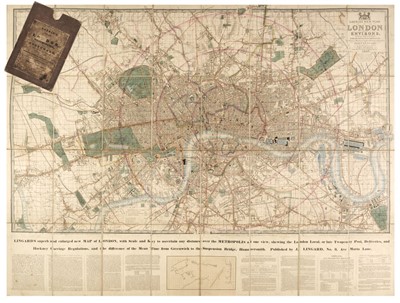 Lot 124 - London. Laurie (Richard Holmes), Laurie's New Plan of London, and its Environs 1846