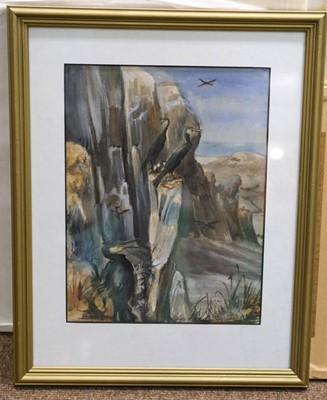 Lot 207 - Warren (Michael, 1938 -). Cuckoo 1975, watercolour on paper and other wildlife pictures