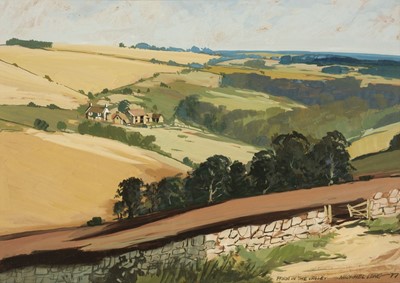 Lot 183 - Long (Michael, 1940 -). Farm in the Valley, 1977, acrylic on paper and other landscapes
