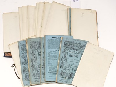 Lot 319 - Dickens (Charles). Bleak House, 20 parts in 19, 1852-1853, plus George Eliot, Mill on the Floss, 3 vols., 1870
