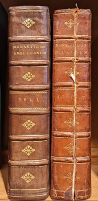 Lot 46 - Dugdale (William, & Dodsworth, Roger). Monasticon Anglicanum, volumes 1 & 2, 1655-61