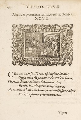 Lot 263 - Beza (Theodore). Poemata varia ..., 1597