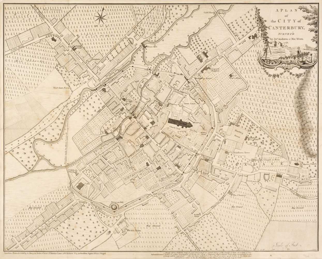 Lot 114 - Canterbury. Andrews (J. & Wren M.), A Plan