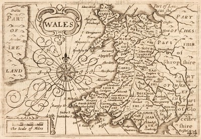 Lot 58 - Wales. Van den Keere (Pieter), An 'Atlas' containing 10 county maps, circa 1627