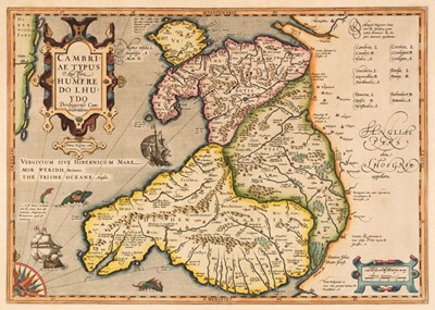 Lot 198 - Wales. Mercator (Gerard & Lhuyd Humphrey), Cambriae Typus..., 1607 or later