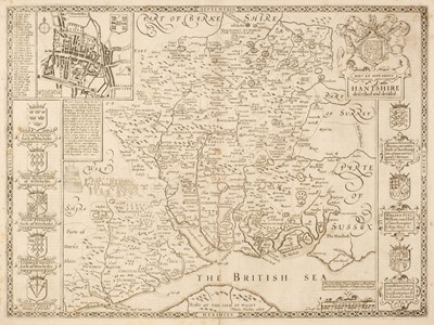 Lot 136 - Hampshire. Speed (John), Hantshire described and devided, 1676