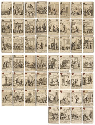 Lot 328 - Politico-historical playing cards. Orange Cards, or The Revolution of 1688, late 17th-early 18th C.