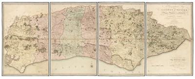 Lot 190 - Sussex. Gardner (W. & Yeakell T.), A Topographical Map of the County of Sussex..., 1795