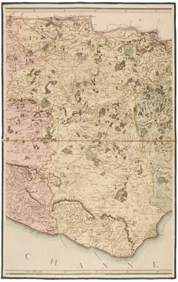 Lot 190 - Sussex. Gardner (W. & Yeakell T.), A Topographical Map of the County of Sussex..., 1795