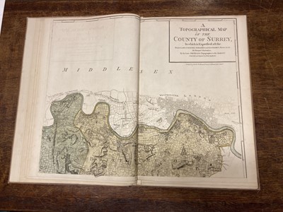 Lot 186 - Surrey. Rocque (John), A Topographical Map of the County of Surrey..., 1765 or later