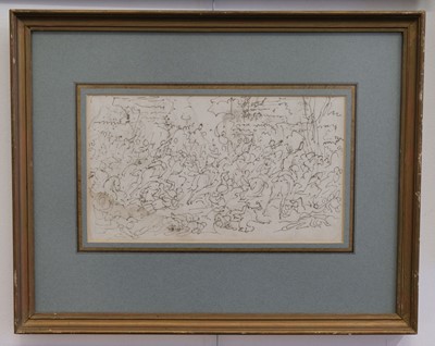 Lot 311 - Lançon (Auguste,1836-1887). Romanian Infantry crossing a River by Night, circa 1878