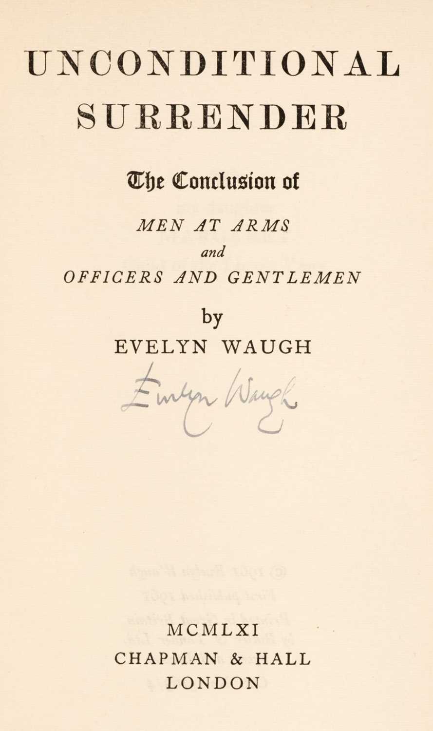 Lot 382 Waugh (Evelyn). Unconditional Surrender, 1st