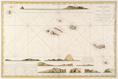 Lot 94 - Azores. Depot de la Marine, (publisher), Carte Reduite des Iles Acores...., 1791