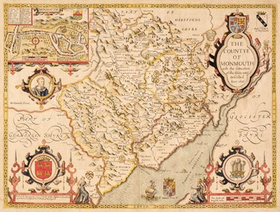 Lot 157 - Monmouthshire. Speed (John), The Countye of Monmouth..., Thomas Bassett & Richard Chiswell, 1676