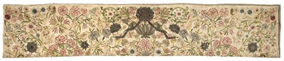 Lot 158 - Embroidery. A large portion of early silk and metalwork, British, 2nd half 17th century