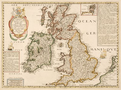 Lot 102 - British Isles. Boisseau (Jean), Carte Generalle de la Grand Bretagne...., Paris, 1644