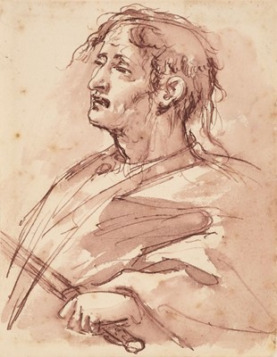 Lot 305 - Etty (William, York 1787-1849). Three Male Nudes, & Study of a Warrior