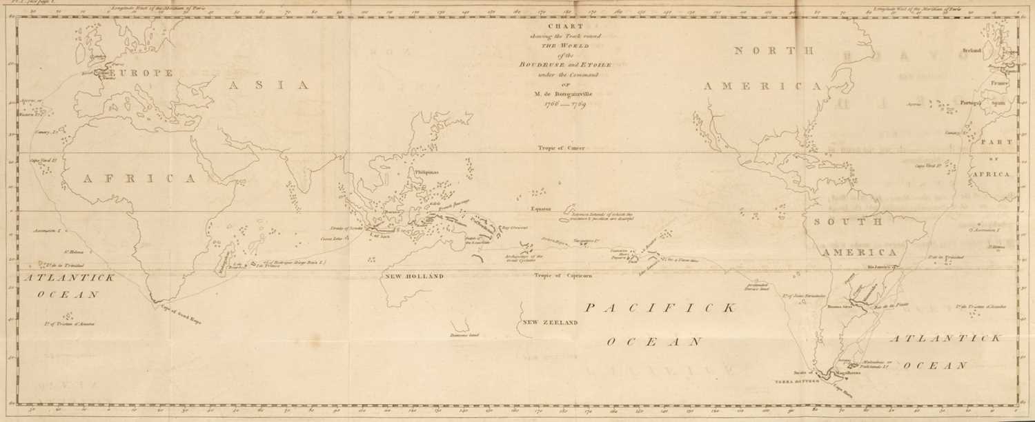 Lot 3 - Bougainville (Louis Antoine de). A Voyage Round the World, 1st edition in English, 1772