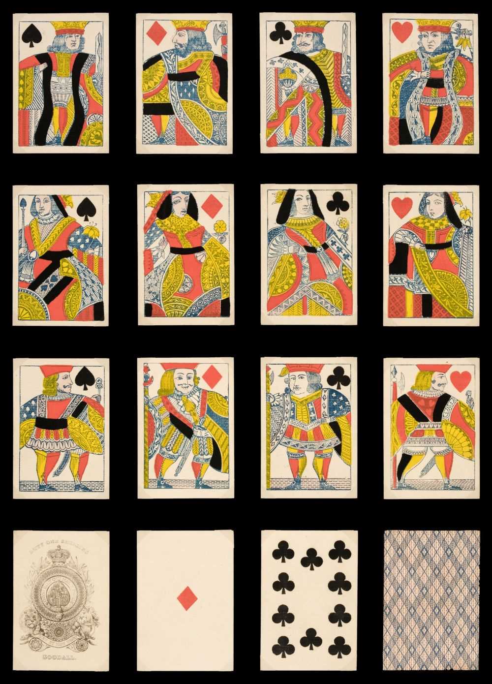 Lot 337 - Goodall (Charles, and Son). A standard English deck of playing cards, circa 1845-1850, & 8 others
