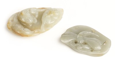Lot 38 - Jade. Two Chinese 18/19th century style carvings