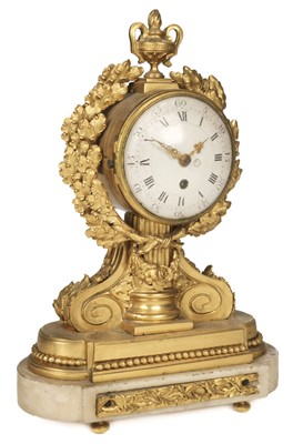 Lot 87 - Mantel Clock. A late 19th century French mantel clock
