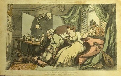 Lot 342 - Rowlandson (Thomas). Collection of ten plates from The English Dance of Death, 1814-15