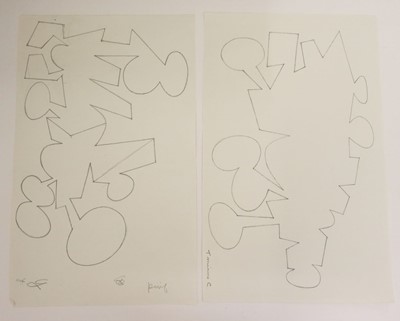 Lot 427 - Milner (Allan, 1910-1984), Abstract pencil designs