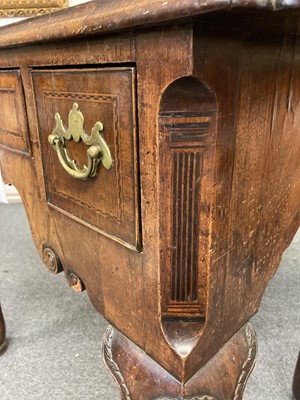 Lot 126 - Lowboy. A George II walnut lowboy