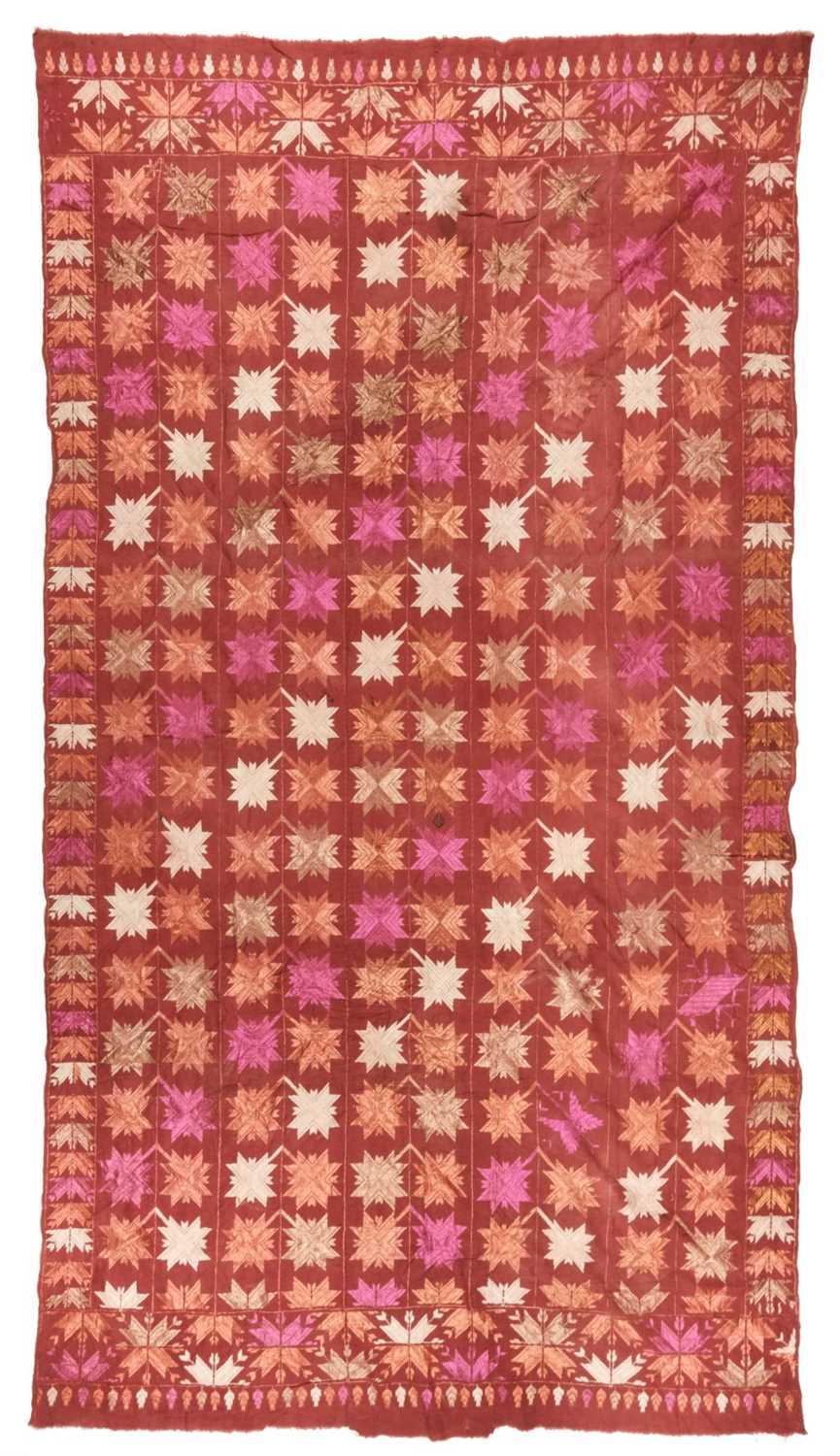 Lot 168 - Indian. A Phulkari shawl, early 20th century